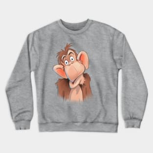 monkey face Crewneck Sweatshirt